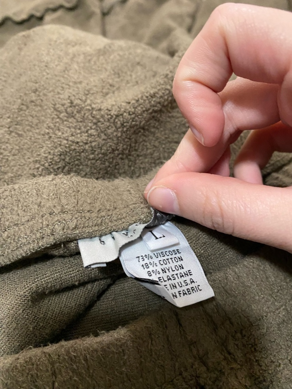 Bryn Walker Wide Leg Plush Capris Khaki Color Lagenlook Women’s Large Read - Picture 7 of 10